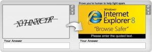 ad injected captcha sample