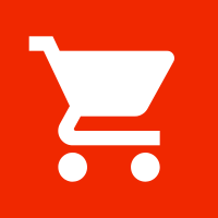 cart icon with red background