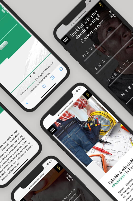 egmont electrical mobile mockups