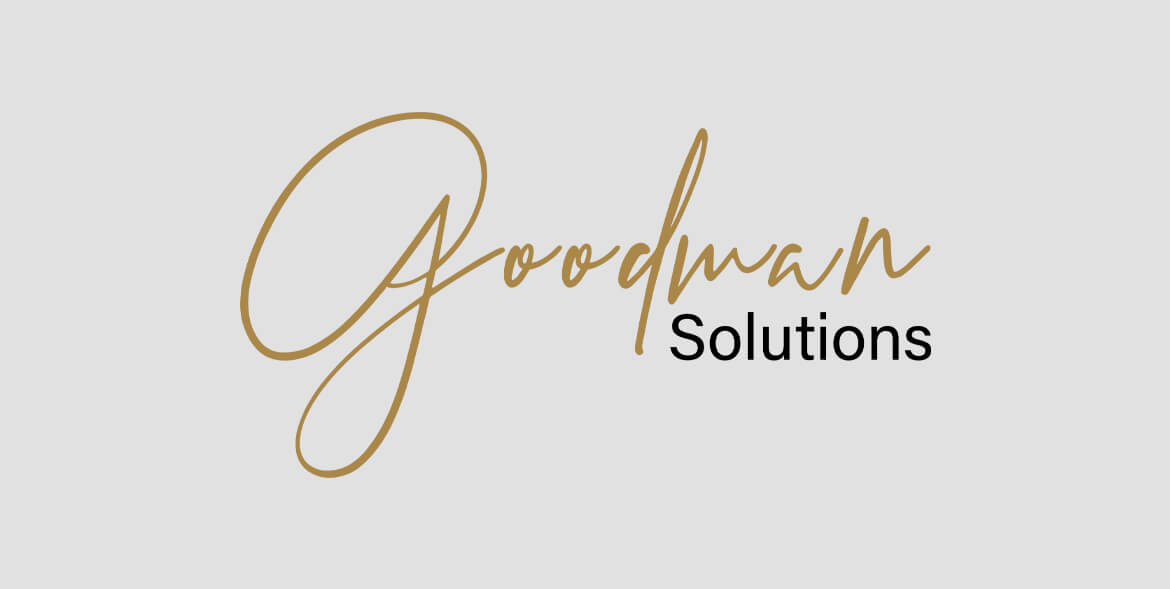 goodman solutions logo design