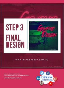graphic design step 3 process