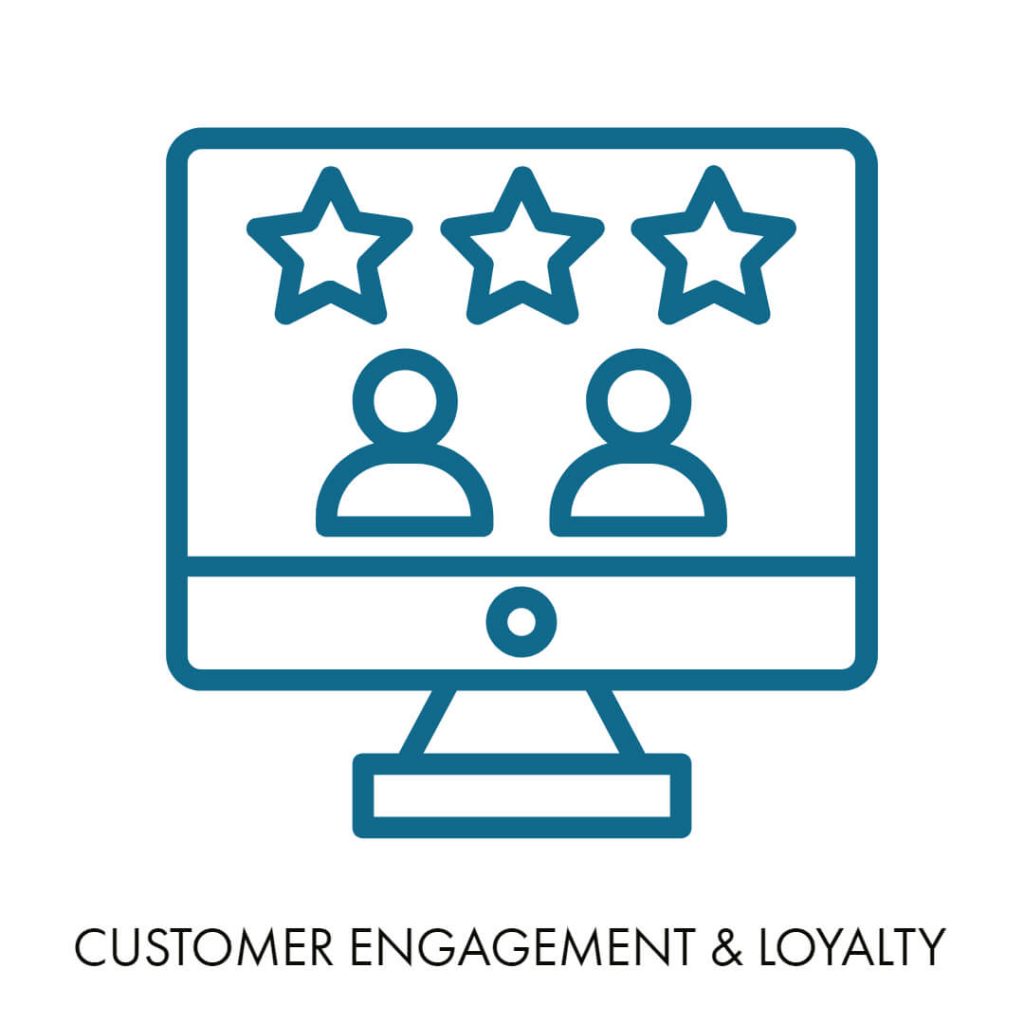 customer engagement and loyalty icon