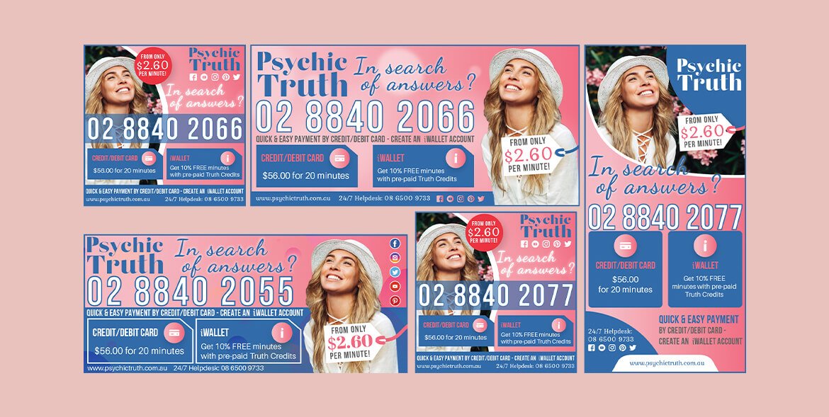 psychic truth print ads compilation