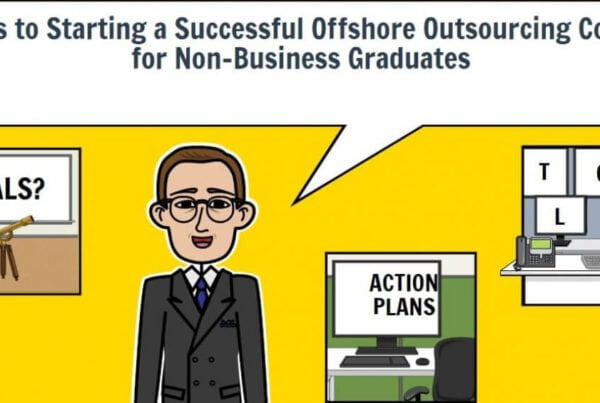 secrets to a successful outsourcing company vector graphics