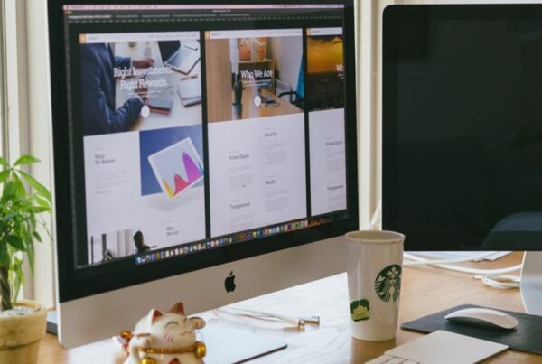 website designer at work