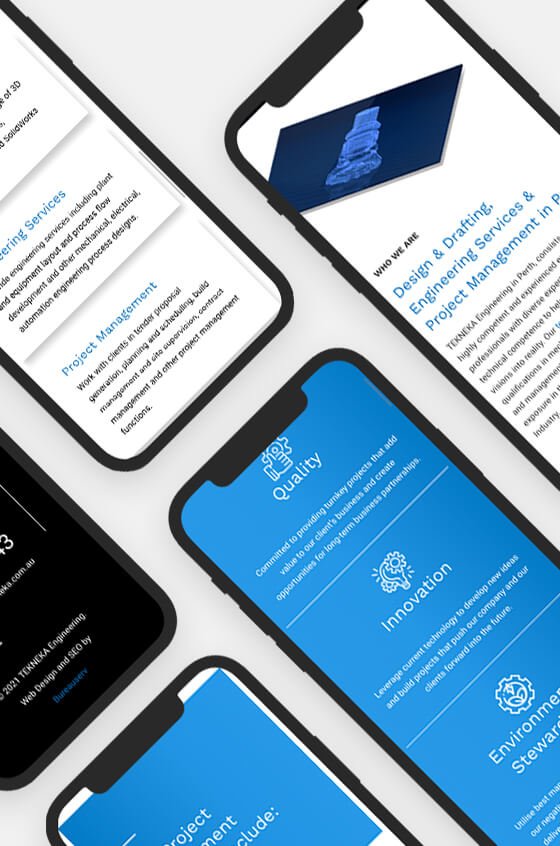 tekneka mobile mockups