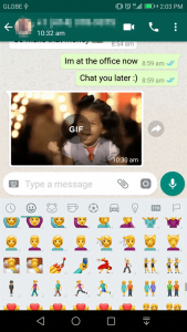 whatsapp screen capture