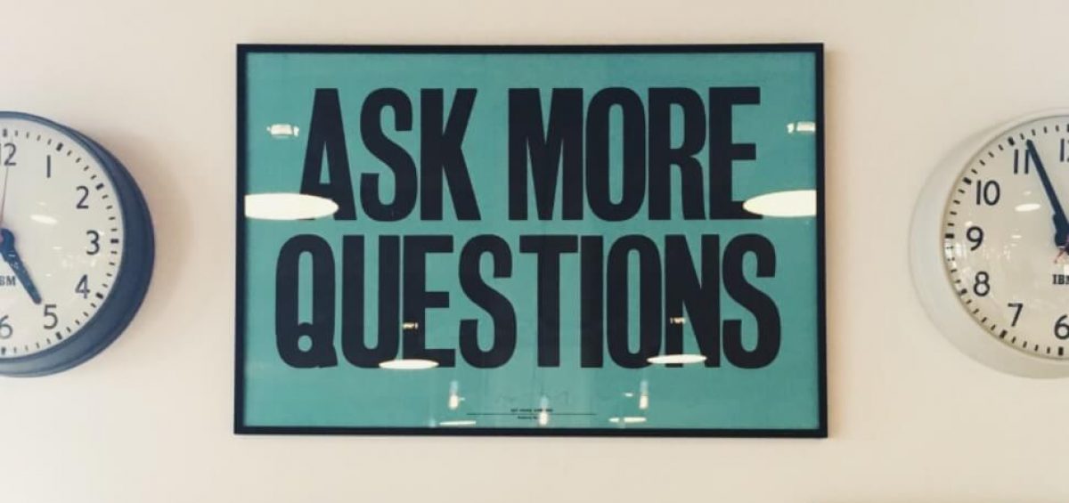 ask more questions picture frame
